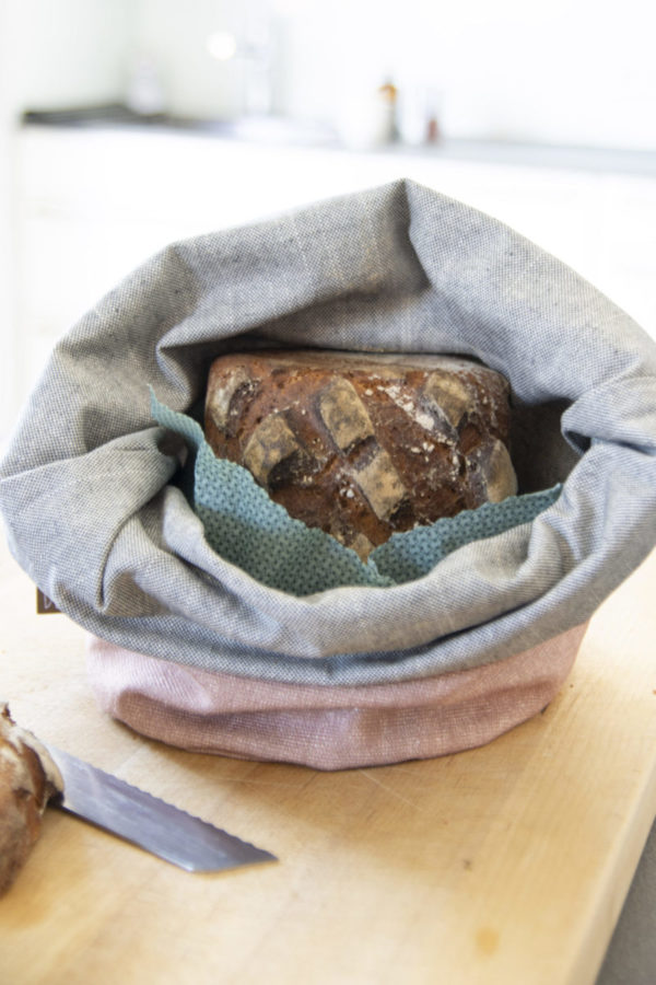 bunbag, wachstuch, brotaufbewahrung